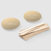 Elegante moderne Script Monogram oder Word | Golde Fächer (Non-assembled)