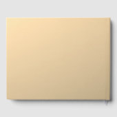 Elegante moderne Script Monogram oder Word | Golde Gästebuch (Rückseite)