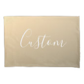 Elegante moderne Script Monogram oder Word | Golde Kissenbezug (Vorderseite)