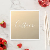 Elegante moderne Script Monogram oder Word | Golde Serviette (Beispiel)