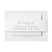 Elegante moderne Script Navy Blue Wedding Einladungsbanderole (Vorderseite Beispiel)