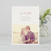 Elegante, moderne Skriptaufnahmen speichern das Da Folieneinladung (Stehend vorne)