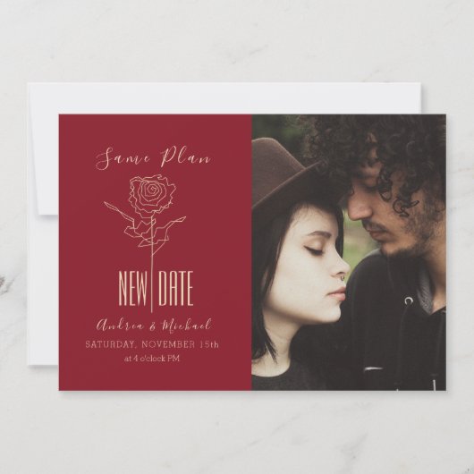 Elegante moderne Skripte, die auf Hochzeit verscho Save The Date (Vorderseite)