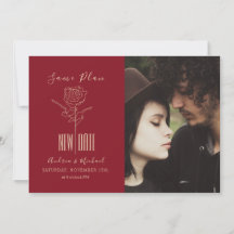 Elegante moderne Skripte, die auf Hochzeit verscho