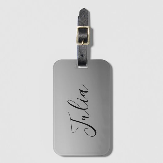 Elegante moderne Skripterstellung für bearbeitbare Gepäckanhänger (Vorderseite Vertikal)