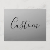 Elegante moderne Skripterstellung für bearbeitbare Postkarte (Vorderseite)