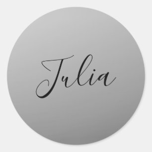 Elegante moderne Skripterstellung für bearbeitbare Runder Aufkleber