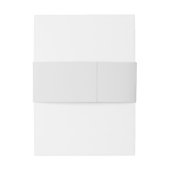 Elegante, moderne skriptminimalistische Hochzeit Einladungsbanderole (Rückseitenbeispiel)