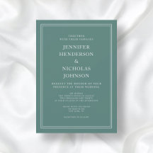 Elegante Moderne Smaragdgrüne Hochzeit