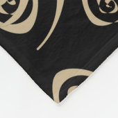 Elegante moderne Spiralmuster Fleecedecke (Ecke)