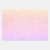 Elegante moderne stilvolle holografische geschenkpapier set (Vorderseite 2)