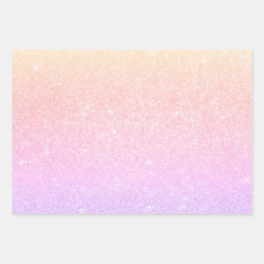 Elegante moderne stilvolle holografische geschenkpapier set (Vorderseite)