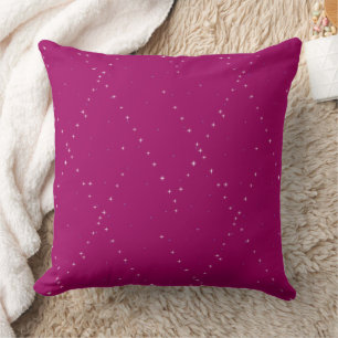 elegante moderne stilvolle Pink Starry Night Kissen