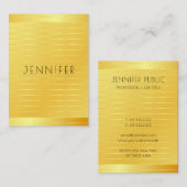 Elegante moderne Template Imitate Gold Premium Dic Visitenkarte (Vorne/Hinten)