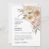 Elegante Moderne Terracotta auf dem Boho Einladung (Vorderseite)