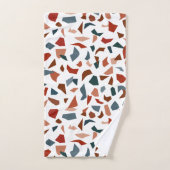 Elegante Moderne Terrazzo Marble Pattern Badetuch Badhandtuch Set (Handtuch)