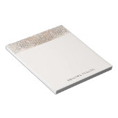 Elegante moderne, trendige Silver Sequins Notizblock (angewinkelt)