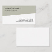 Elegante moderne Trendy einfache Schablone Visitenkarte (Vorne/Hinten)