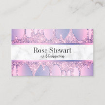 Elegante moderne Tropfen des lila Glitzer