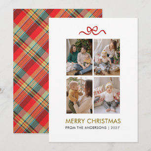 Elegante moderne Typografie 4 Foto Weihnachten