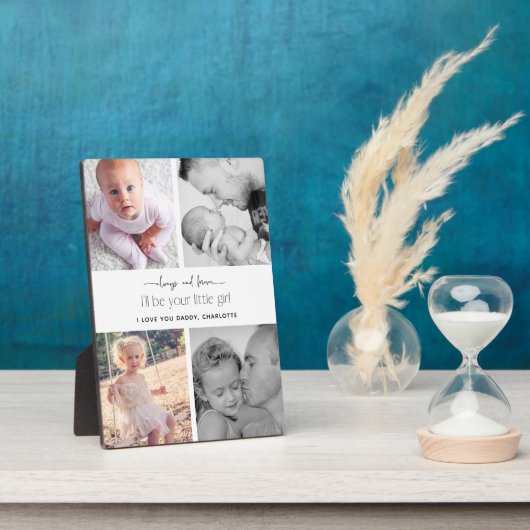 Elegante, moderne Typografie FotoCollage Fotoplatte (Seite)