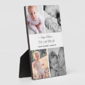 Elegante, moderne Typografie FotoCollage Fotoplatte (Seite)