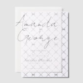 Elegante moderne Typografie Hochzeit retten das Da Pergament Einladungen (Versetzt (Einladung))