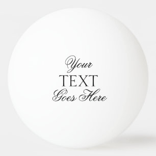 Elegante moderne Typografie kreiert Ihren eigenen Tischtennisball