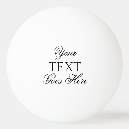 Elegante moderne Typografie kreiert Ihren eigenen  Tischtennisball (Vorderseite)