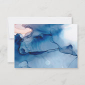 *~* Elegante Moderne UAWG Wedding RSVP Karte (Rückseite)