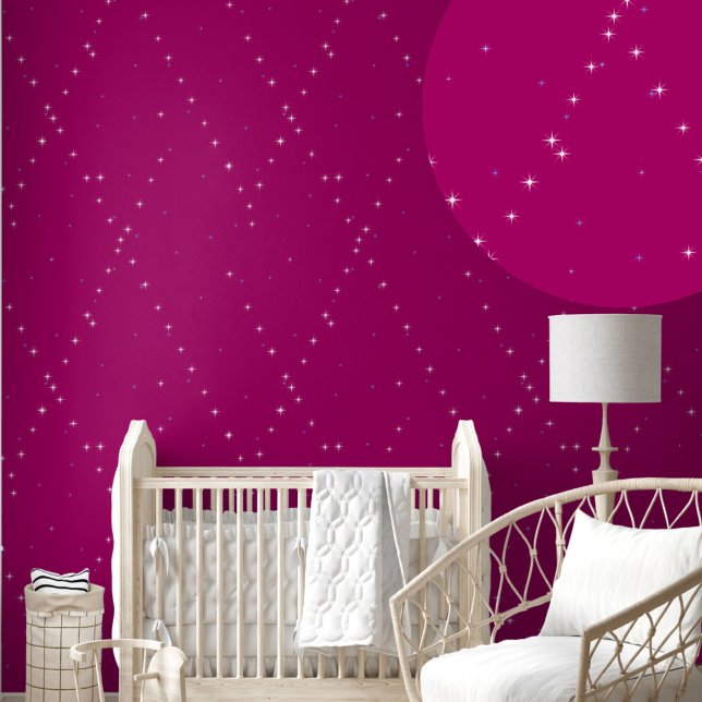 elegante, moderne und stilvolle Pink Starry Night Tapete (Von Creator hochgeladen)