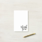 Elegante Moderne Vielen Dank Gold Liebe Herz Post-it Klebezettel (Auf Schreibtisch)