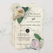 Elegante Moderne Vintage, Hübsche Blumenzwiese Einladung (Vorne/Hinten)