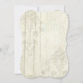 Elegante Moderne Vintage, Hübsche Blumenzwiese Einladung (Rückseite)