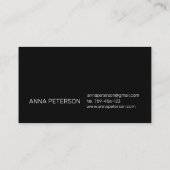 Elegante moderne, Vintage Orangenblüten Visitenkarte (Rückseite)