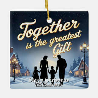 Elegante Moderne Vintage Weihnachten Keramikornament