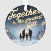 Elegante Moderne Vintage Weihnachten Ornament (Rückseite)