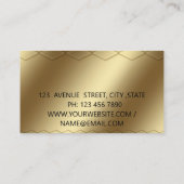 Elegante, moderne Visitenkarte (Rückseite)