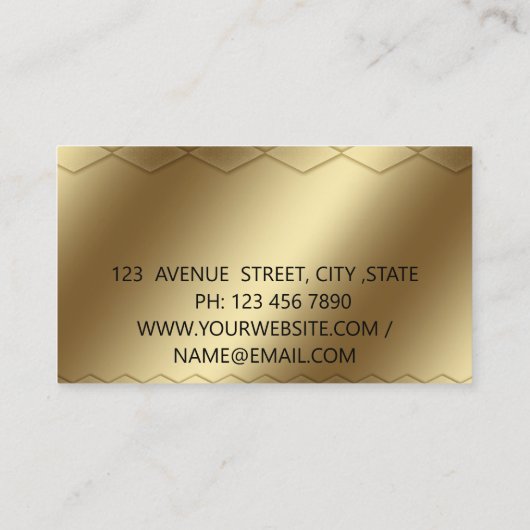 Elegante, moderne Visitenkarte (Rückseite)