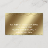 Elegante, moderne Visitenkarte (Rückseite)