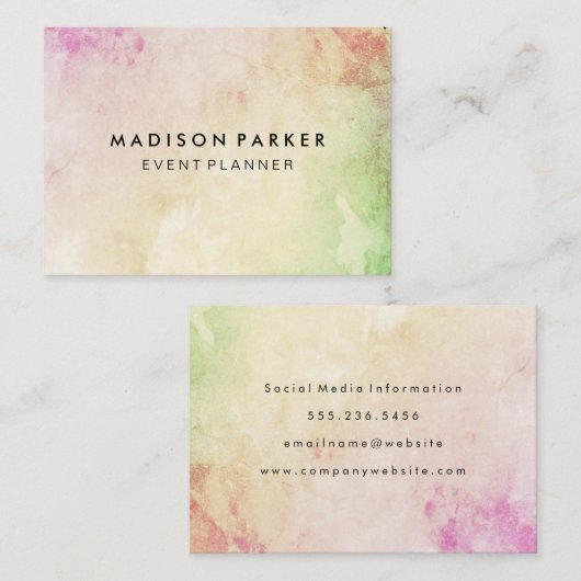 Elegante Moderne Visitenkarte (Vorne/Hinten)