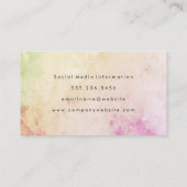 Elegante Moderne Visitenkarte (Rückseite)