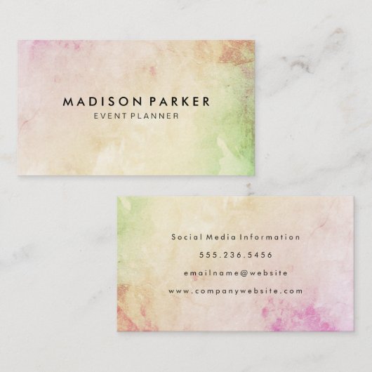 Elegante Moderne Visitenkarte (Vorne/Hinten)