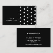 Elegante moderne Visitenkarte der Dreiecke (Vorne/Hinten)