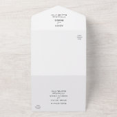 Elegante Moderne, vollständige UAWG Hochzeit All In One Einladung (Außenbereich)