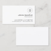 Elegante moderne Vorlage Hochladen von Logos Beruf Visitenkarte (Vorne/Hinten)