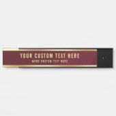 Elegante, moderne Vorlage Ihr benutzerdefinierter Türschild (Vorderseite )