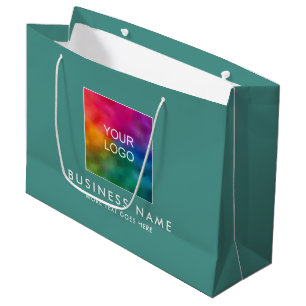 Elegante, moderne Vorlage Ihr Logo hier Große Geschenktüte
