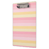 Elegante moderne Vorlagenpastellfarben Rosa Vanill Klemmbrett (Links)