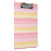 Elegante moderne Vorlagenpastellfarben Rosa Vanill Klemmbrett (Rechts)